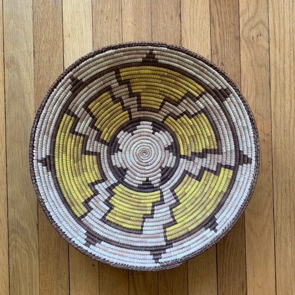 Other - SOLD Round Hand Woven Basket